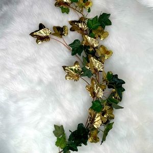Home Interiors Brass Ivy Wall Hanging with Greenery Included